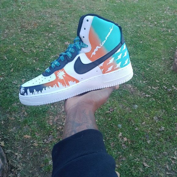 Custom Miami Af1 High